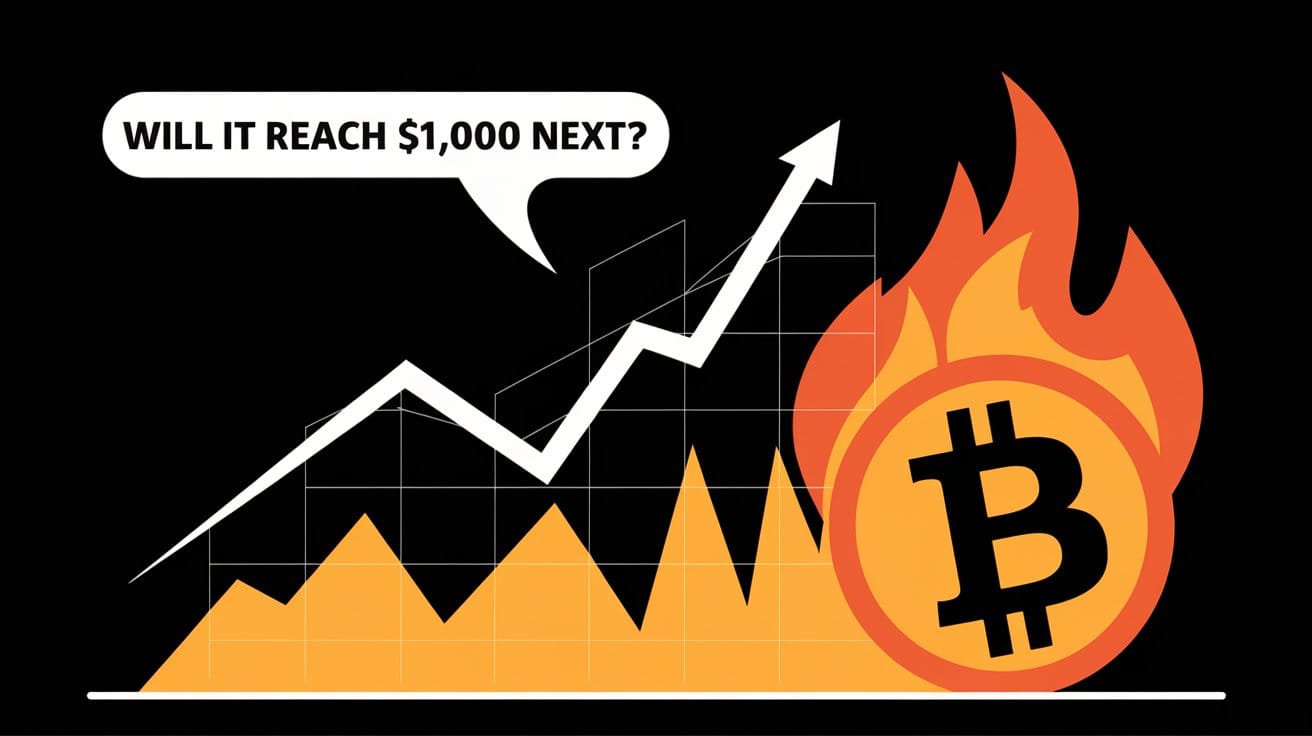 An illustration of a graph with a steep upward trend, representing the rise in BNB price.