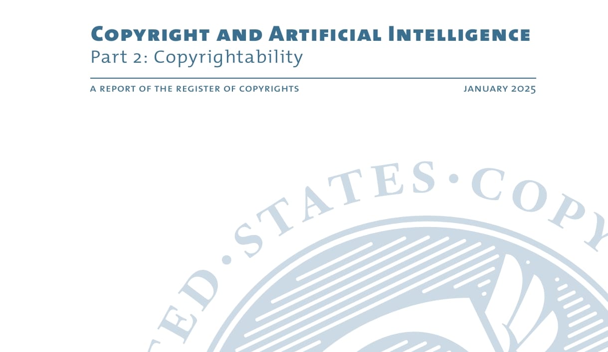 U.S. Copyright Office Sets Clear Rules on AI-Generated Content