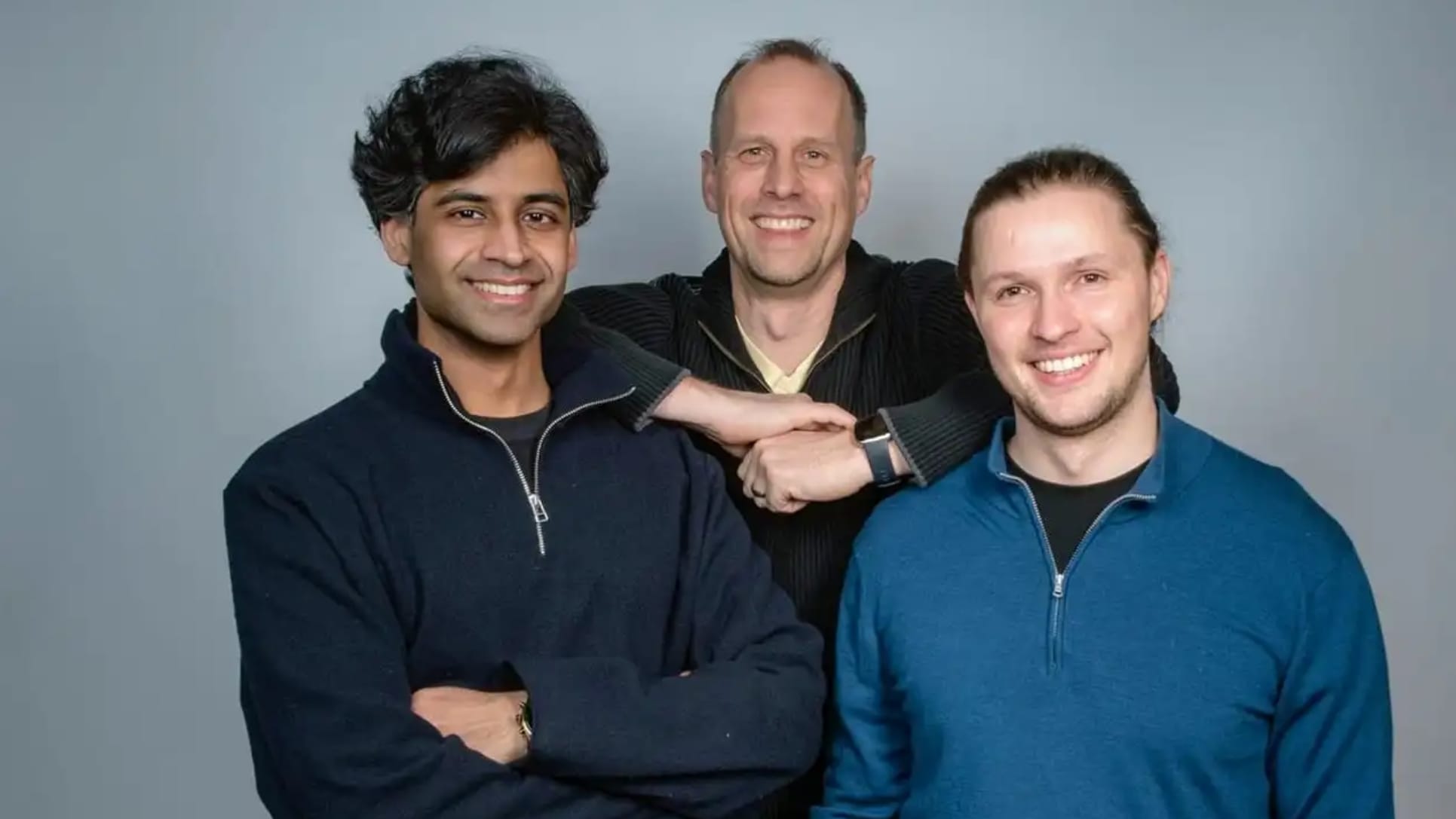 Cofounders of Prior Labs (from left to right): Sauraj Gambhir, Frank Hutter, and Noah Hollman.