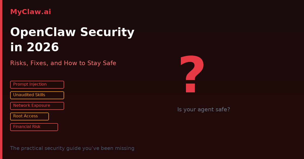 OpenClaw Security in 2026: Risks, Fixes, and How to Stay Safe