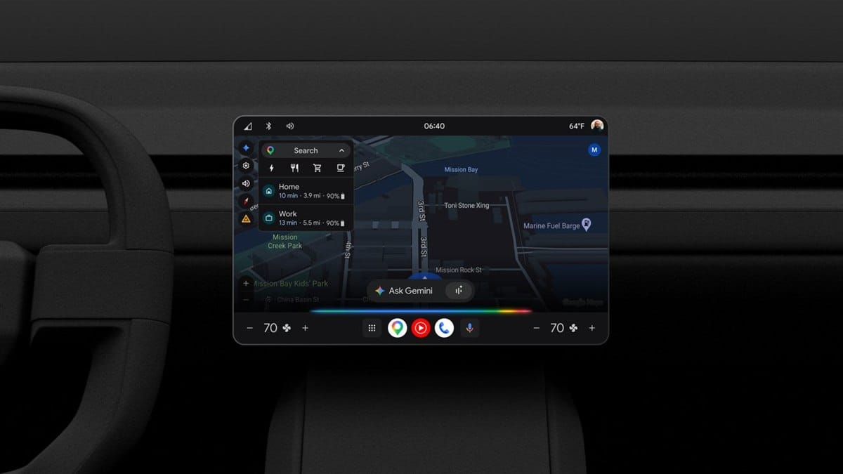 Google Gemini in cars with Google built-in
