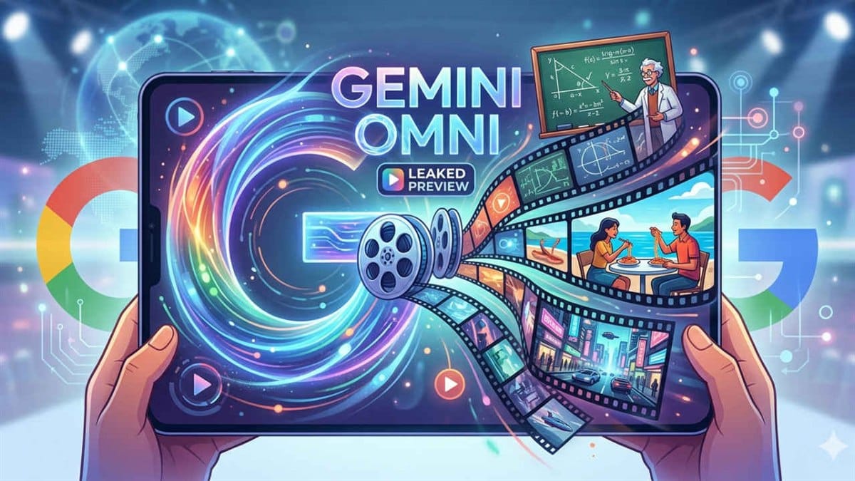 Gemini Omni leaked preview illustration