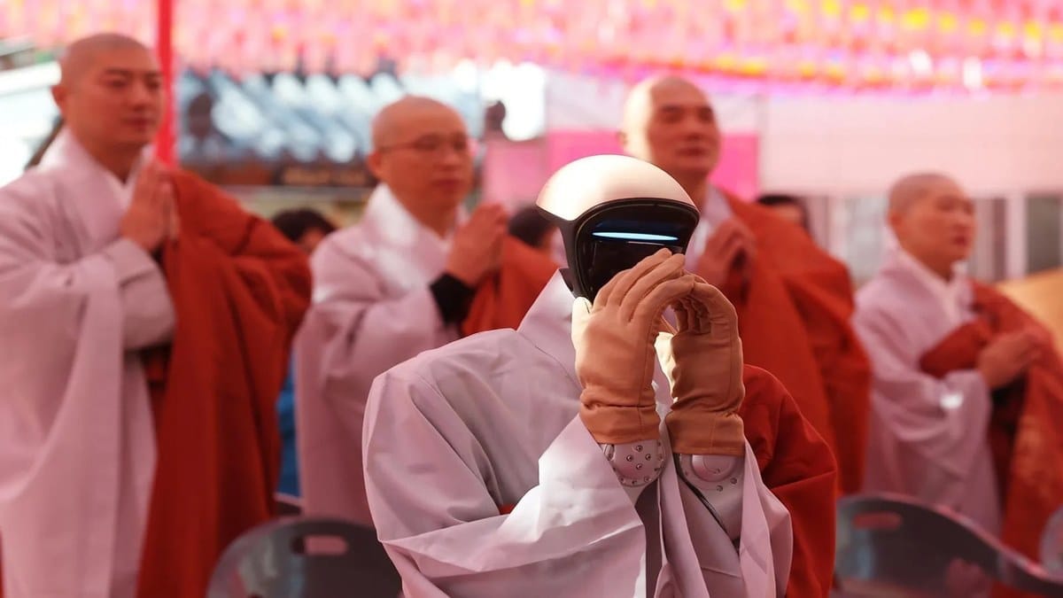 🤖 A Serious Robot Monk