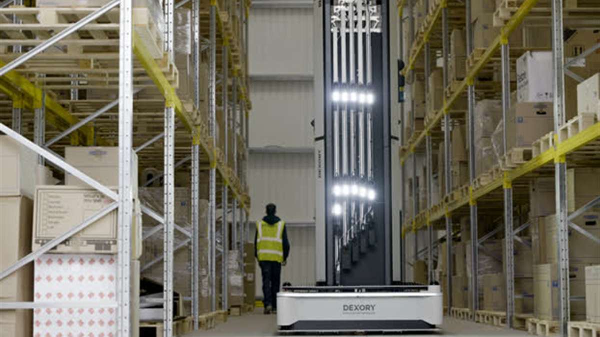 Warehouse Shelves Reach Higher