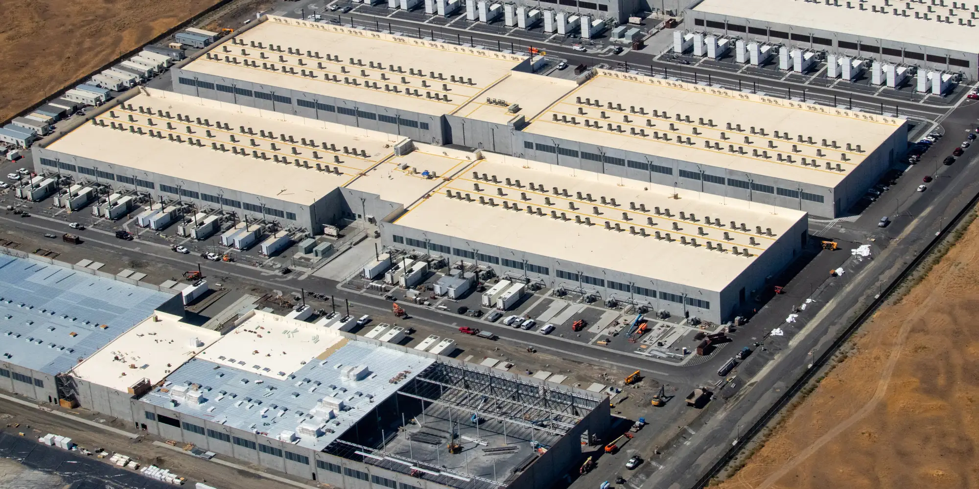 AWS data centers in Oregon, one still under construction
