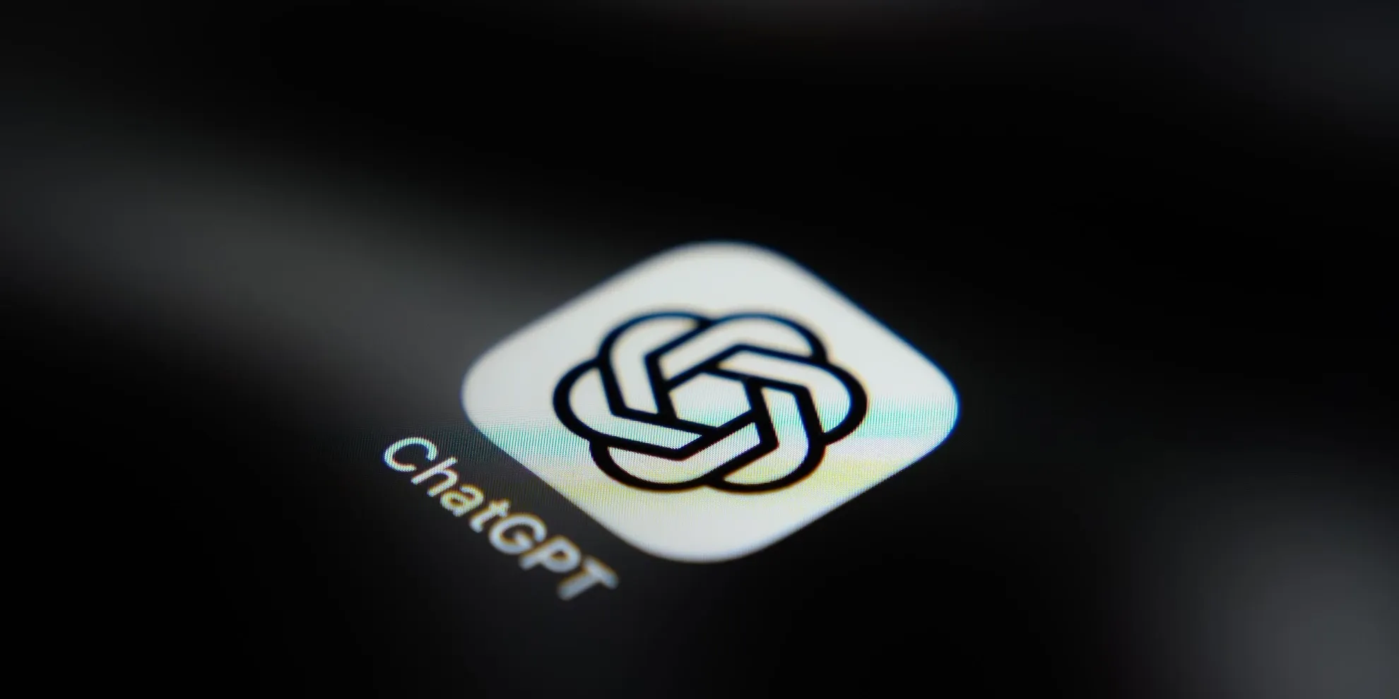 ChatGPT app icon on a phone screen