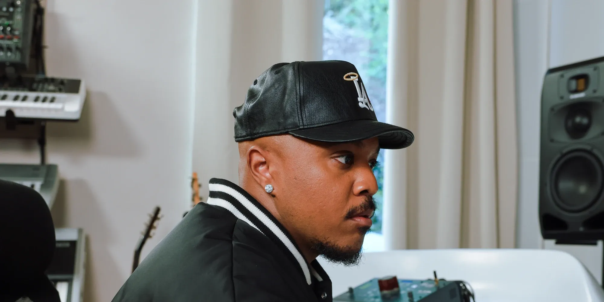 Producer Khris Riddick-Tynes in his studio