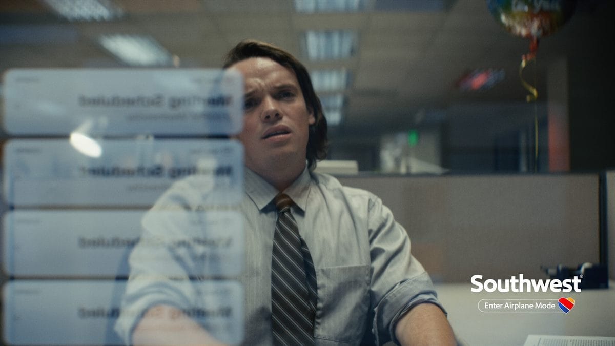 Southwest's Enter Airplane Mode campaign turns workplace overload into a travel invitation
